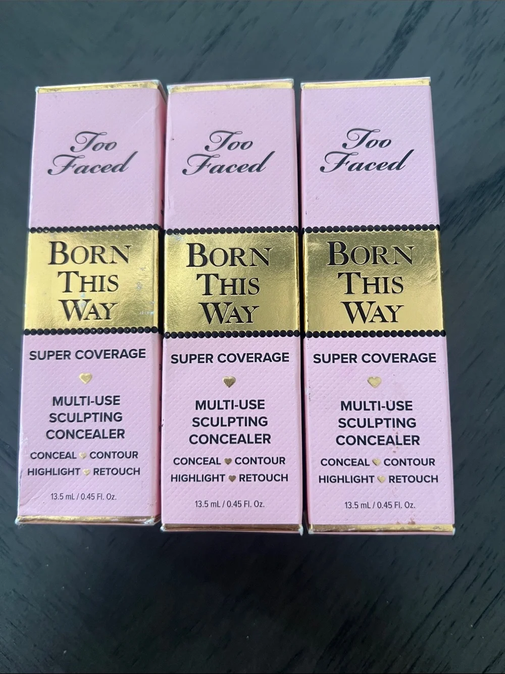 Too Faced Born This Way Sculpting Concealer lot of 3 shade- Ganache